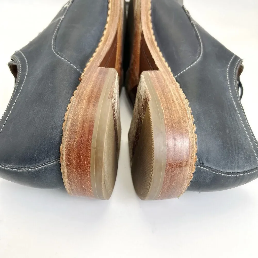 Johnston Murphy J&M 1850 Dress Shoes Mens 11 M Blue Gray Leather Plain Toe Derby